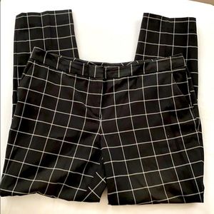 Black Checkered Work Pants